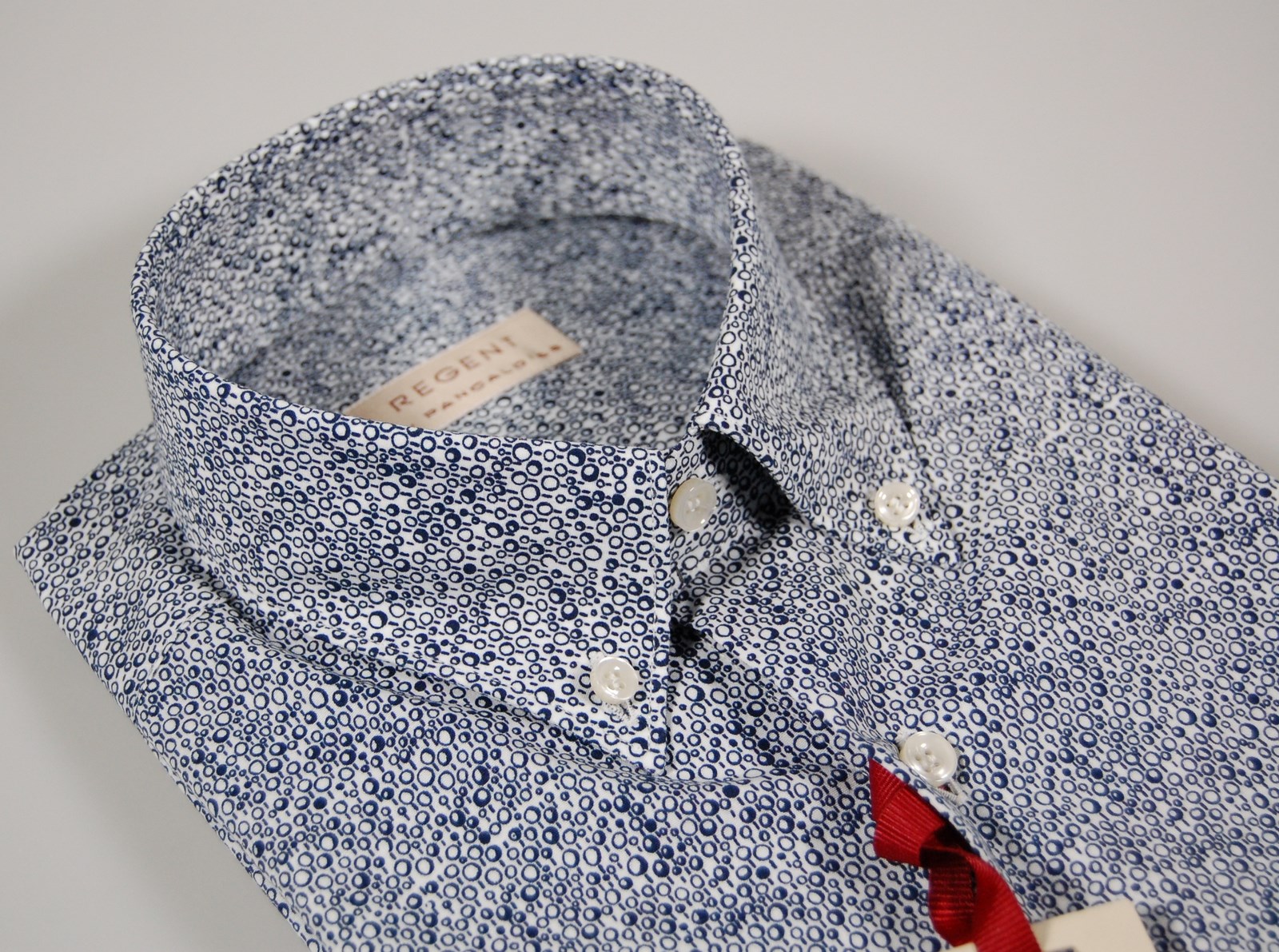 Cotton Shirt with Button-Down Collar