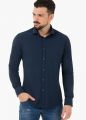 Blue shirt ingram dynamo fabric performance slim fit fit