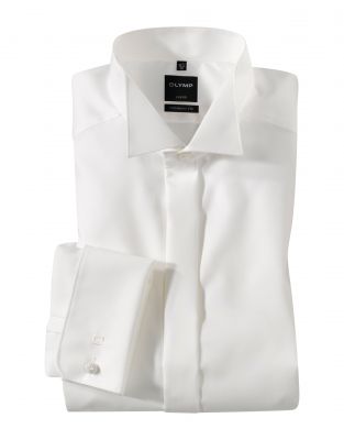 Camicia olymp collo diplomatico modern fit polso doppio per gemelli