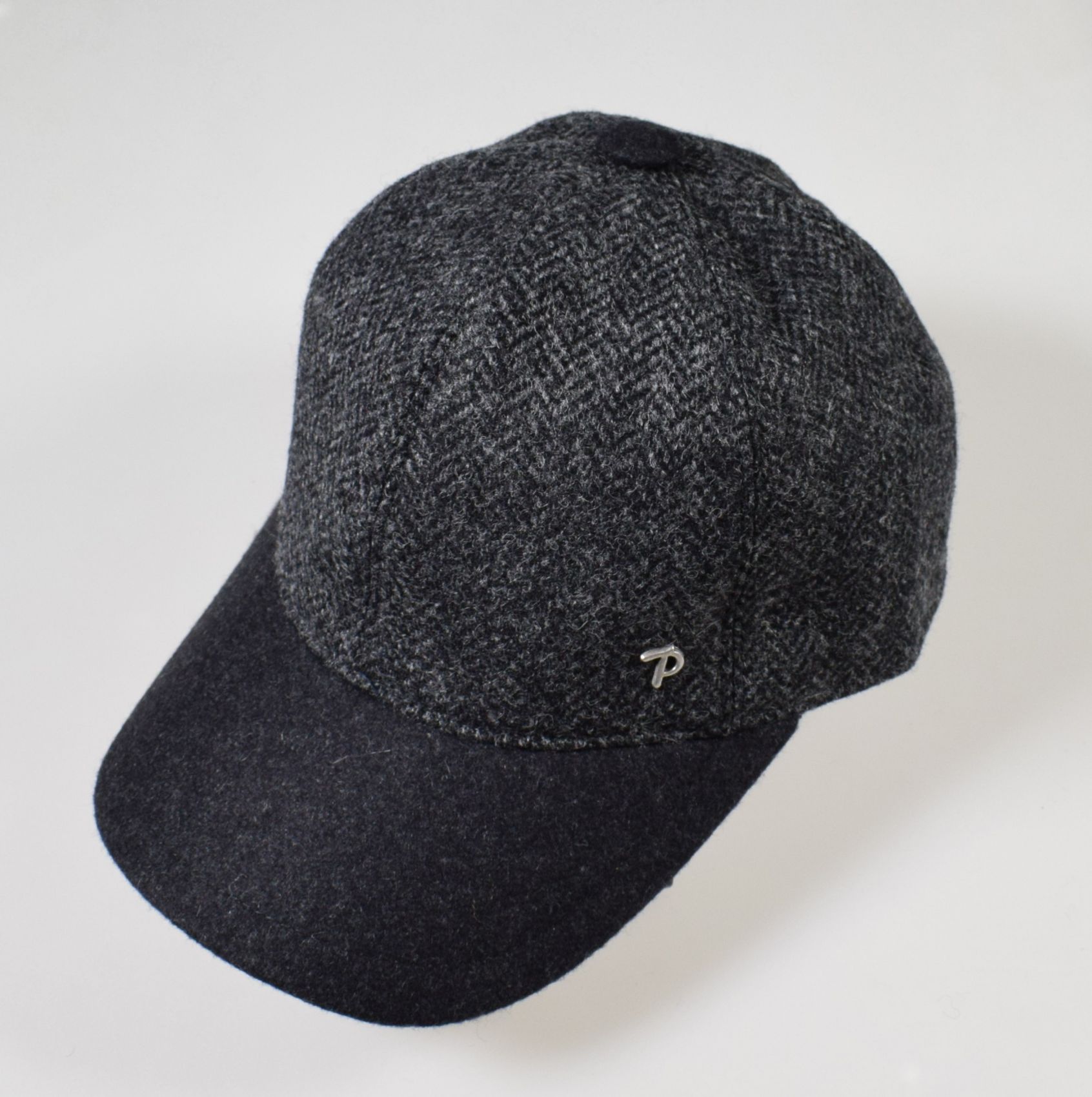 Cappello Uomo Baseball - Panizza - Grigio 100% Lino estivo visiera rigida