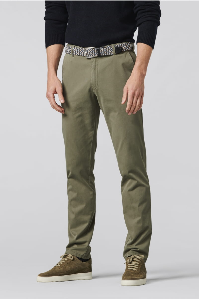 Twill Cotton Pants - Olive Green – Anatoly's