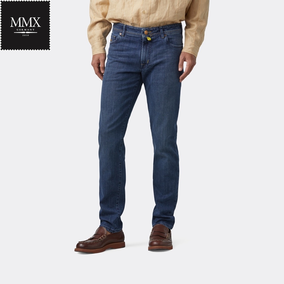 Men's Jeans Stone Washed MMX Fairtrade Cotton - Denim Stretch