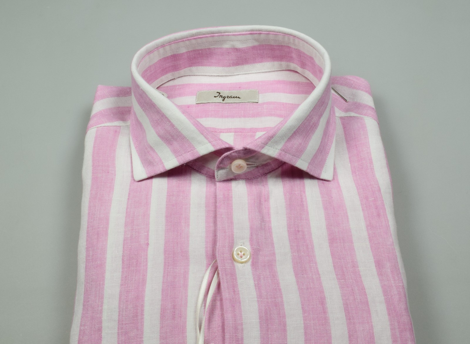 Camicia a righe hot sale rosa e bianca