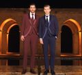 Groom dress baggi ceremony burgundy slim fit