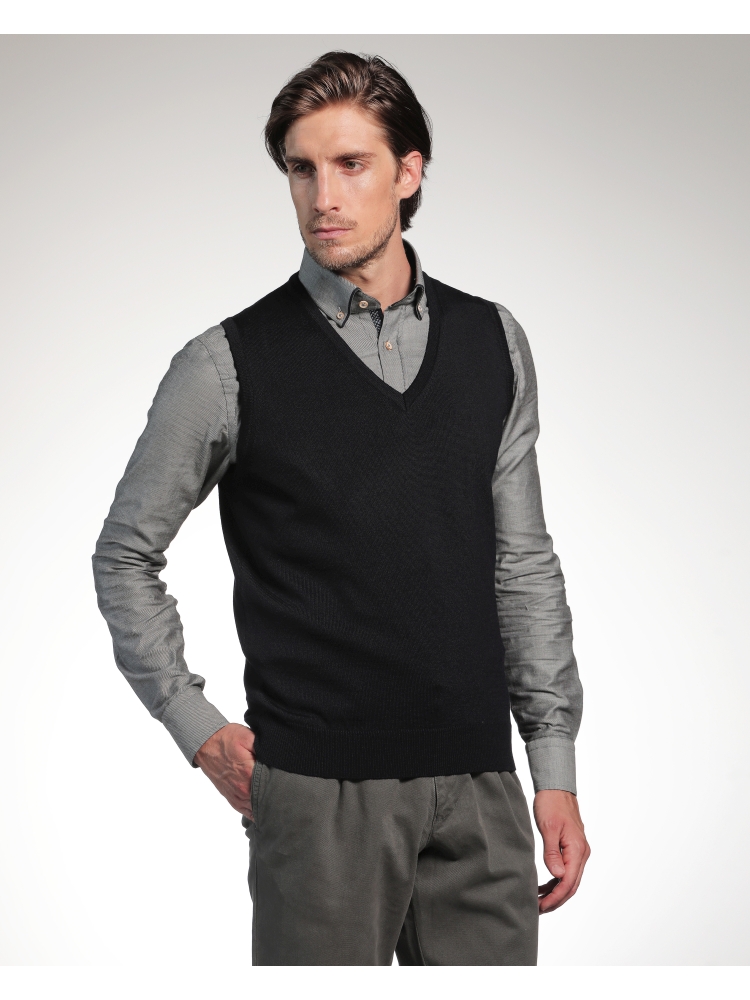 MERINO newest V-NECK VEST PULLOVER