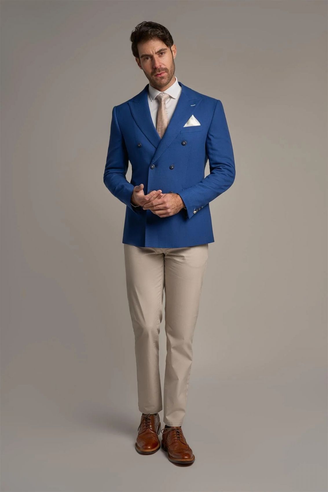 Electric blue blazer mens best sale