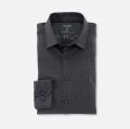 Olymp anthracite grey shirt in super slim fit jersey