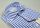 Camicia slim fit pancaldi a righe azzurro cotone stretch