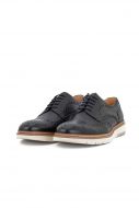 Black english oxford shoe with rubber sole