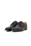 Refined derby-style shoe in genuine leather
