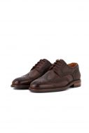Refined English-style derby shoe in genuine leather