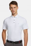 White meyer polo shirt with technical performance fabric