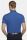 Blue meyer polo shirt with technical performance fabric