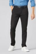 Black meyer cotton organic stretch modern fit trousers