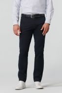 Blue meyer trousers in stretch drop cotton four comfort fit