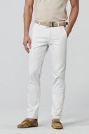 Pantalone bianco meyer in cotone stretch drop quattro comfort fit
