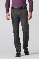 Anthracite grey meyer trousers in stretch cotton drop four comfort fit