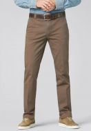 Meyer stone-colored trousers in stretch cotton drop four comfort fit