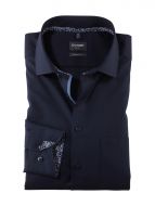 Camicia olymp blu scuro modern fit con taschino