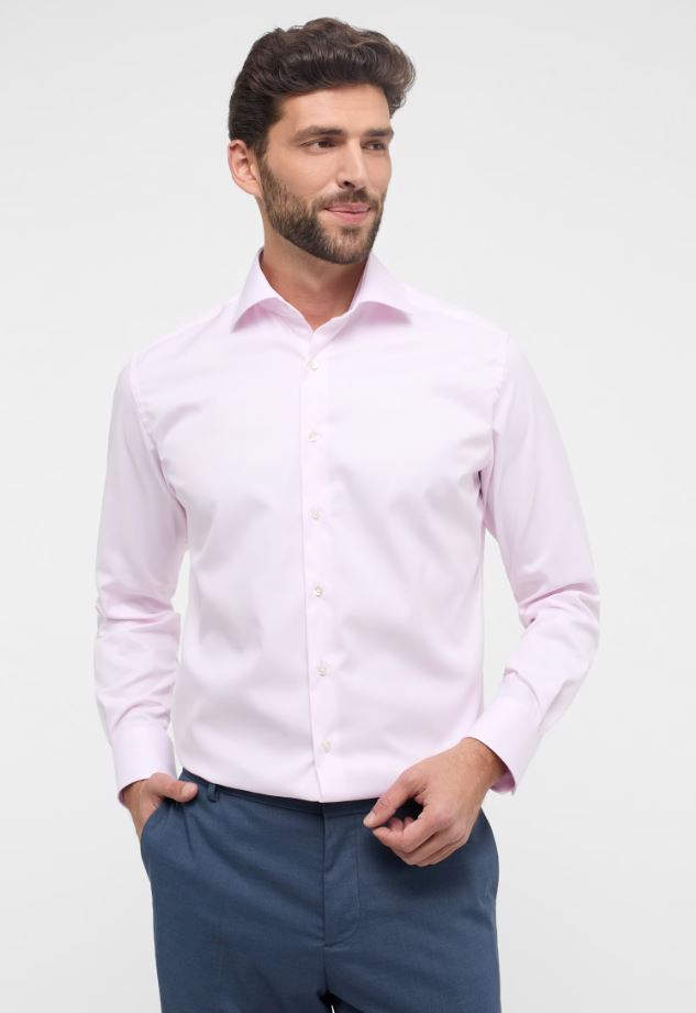 Eterna Camicia rosa eterna modern fit collo classico italiano