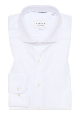 White shirt eterna slim fit french collar cotton cover