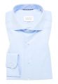 Light blue eterna shirt slim fit french collar cotton cover