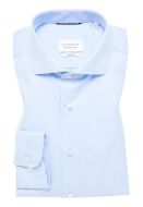 Light blue eterna shirt slim fit french collar cotton cover