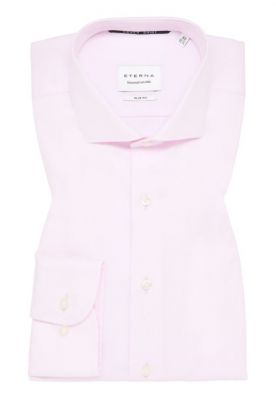 Pink shirt eterna slim fit french collar cotton cover