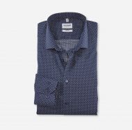 Camicia slim fit olymp cotone stretch stampato