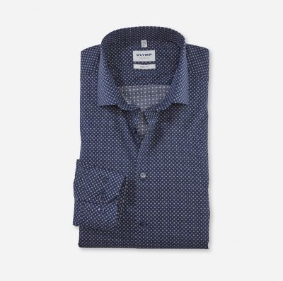 Slim-fit shirt olymp printed stretch cotton