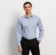 Camicia olymp level five slim fit olymp cotone stretch stampato