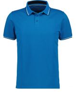 Light blue polo shirt in modern fit ragman performance fabric