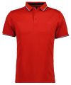 Red polo shirt in modern fit ragman performance fabric