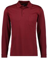 Polo bordeaux with ragman pocket no iron modern fit