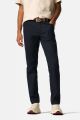 Modern fit trousers blue meyer cotton microstructure stretch