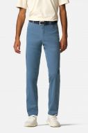 Modern fit trousers light blue meyer cotton microstructure stretch