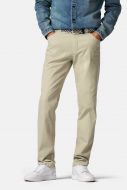 Modern fit trousers beige meyer cotton microstructure stretch