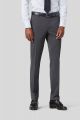 Medium grey meyer travel twill trousers modern fit