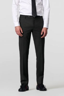 Anthracite grey meyer trousers in premium soft twill comfort fit