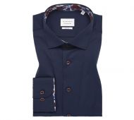 Dark blue shirt eterna slim fit cotton cover