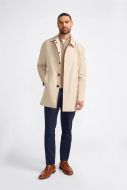 House of cavani modern fit beige waterproof trench coat