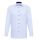 Eterna light blue modern fit striped shirt in cotton twill 