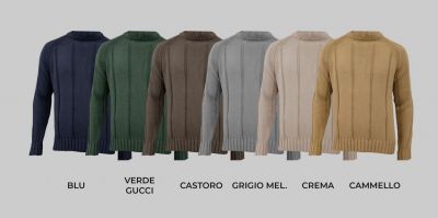 Slim fit manuel garcia crewneck sweater