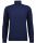 Maglione a dolcevita blu marine ragman in cotone e cashmere modern fit 