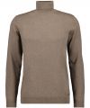 Modern fit ragman camel turtleneck sweater in cotton and cashmere 