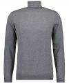 Medium grey ragman turtleneck sweater in modern fit cotton and cashmere