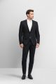 Anthracite grey digel dress slim fit super stretch wool 120's