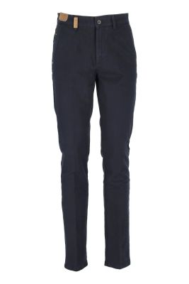 Blue sea barrier stretch cotton trousers 