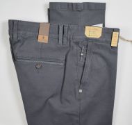 Dark grey sea barrier trousers with frosted stretch cotton 