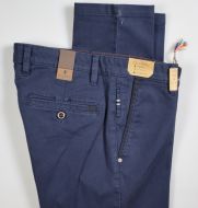 Blue sea barrier cotton stretch trousers modern fit